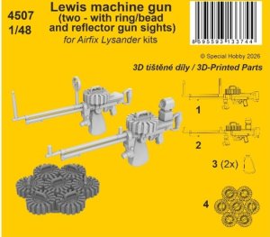 画像1: CMK[CMK4507]1/48 ウェストランド ライサンダー用 ルイス機関銃 (2種 x 各1入) (エアフィックス用) (1)