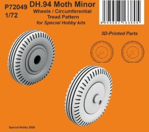 画像1: スペシャルホビー[CMKP72049]1/72 DH.94 モス・マイナー ホイール (ストレートグルーブトレッド) (スペシャルホビー用) (1)