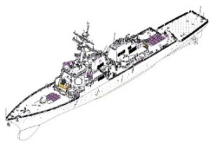 画像2: アイラブキット[ILK62007]1/200 アーレイ・バーク級ミサイル駆逐艦 USS カーティス・ウィルバー DDG-54 (2)