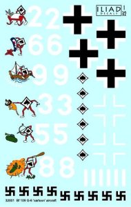 画像2: イリアドデザイン[ILD32001]1/32　Bf109G-6 JG53 パーソナルマーク (2)