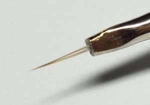 画像2: 極細筆 毛は５本 (2)