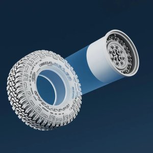 画像4: スパラッハ[SPU26435]1/35 HMMWV GY ホイールセット(24ボルトタイプ) (5個入) (汎用) (4)