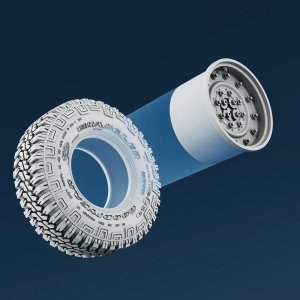 画像4: スパラッハ[SPU26535]1/35 HMMWV GY ホイールセット(12ボルトタイプ) (5個入) (汎用) (4)