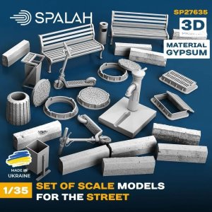 画像1: スパラッハ[SPU27635]1/35 "街中" ディオラマアクセサリーセット (1)