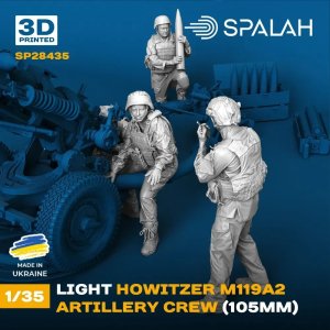 画像2: スパラッハ[SPU28435]1/35 M119A2 105mm榴弾砲クルーセット(4体入) (2)