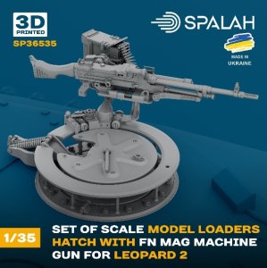 画像1: スパラッハ[SPU36535]1/35 レオパルト2 装填手ハッチ(FN MAG機関銃付) (1)