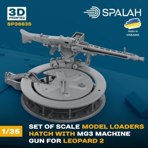 画像1: スパラッハ[SPU36635]1/35 レオパルト2 装填手ハッチ(MG3機関銃付) (1)