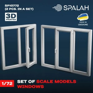画像1: スパラッハ[SPU10772]1/72 住宅窓セット (2種 x 各1入) (1)