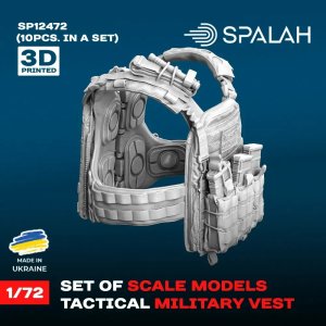 画像2: スパラッハ[SPU12472]1/72 タクティカルベスト (10個入) (2)