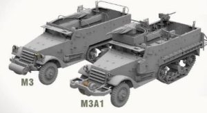 画像8: タコム[TKOAHHQ-35001]1/35 米軍 M3 & M3A1 ハーフトラック 1 + 1 コンボキット (8)