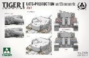 画像2: タコム[TKO2199]1/35 Sd.Kfz.181 Pz.Kpfw.VIタイガーI 後期型w/ツィンメリットコーティング 「2 in 1」（後期型/後期型指揮車） (2)