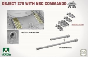 画像3: タコム[TKO2188]1/35 ソビエト 重戦車 オブイェークト279w/NBCコマンドフィギュア (3)