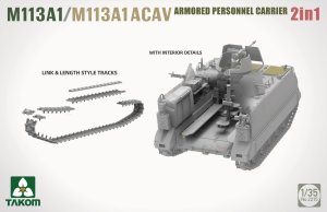 画像7: タコム[TKO2215]1/35 M113A1/M113A1 ACAV 装甲兵員輸送車/装甲騎兵戦闘車 2in1 (7)