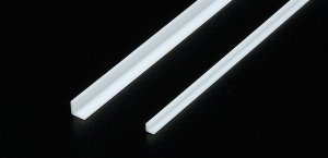 画像1: プラ材3mmＬ形棒(6本入) (1)