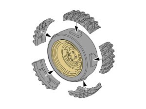 画像9: タミヤ[TAM35393]1/35 MM シュビムワーゲン166型 (ワイドホイール仕様) (9)