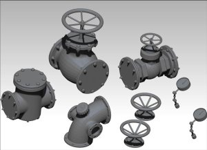 画像1: VG DioModels[VG64015]1/35 汎用 配管バルブセット (1)