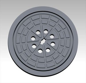 画像1: VG DioModels[VG64032]1/35 汎用 マンホールのフタ＃3 (1)