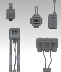 画像2: VG DioModels[VG64052]1/35 汎用 電装アクセサリーセット(5個入) (2)