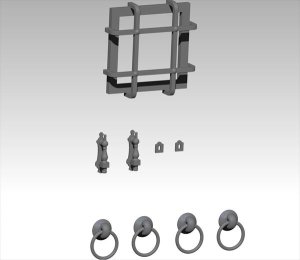 画像1: VG DioModels[VG64091]1/35 汎用 ドアアクセサリーセット(9個入) (1)