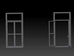 画像1: VG DioModels[VG64102]1/35 汎用 両開き式窓 (1)