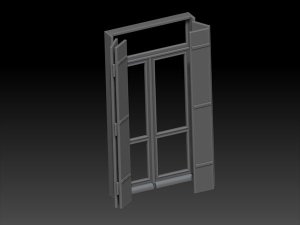 画像1: VG DioModels[VG64103]1/35 汎用 木製ブラインド付窓 (1)