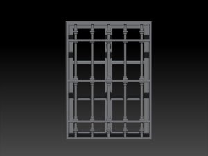 画像1: VG DioModels[VG64107]1/35 汎用 格子付窓＃1 (1)