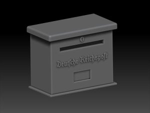 画像1: VG DioModels[VG64115]1/35 WWII ドイツ 帝国郵便ポスト＃5 (1)