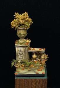 画像1: VG DioModels[VG64300]1/32(54mm) 汎用 フィギュアベース 手すり付き屋外テラス (1)