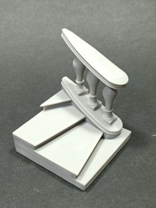 画像2: VG DioModels[VG64304]1/32(54mm) 汎用 フィギュアベース 屋内手すり付曲がり階段 (2)