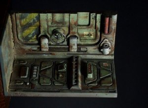 画像1: VG DioModels[VG64317]1/24(75mm) 汎用 フィギュアベース SFモデル＃1 気密ドアの中 (1)