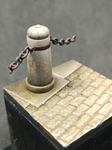 画像1: VG DioModels[VG64330]1/24(75mm) 汎用 フィギュアベース 石柱フェンス (1)