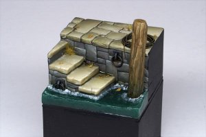 画像1: VG DioModels[VG64337]1/24(75mm) 汎用 フィギュアベース 階段ドック (1)