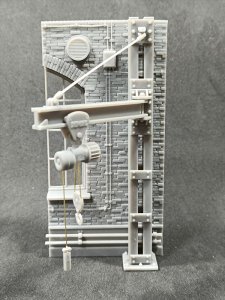 画像2: VG DioModels[VG64503]1/35 汎用 ジオラマベース ホイスト付工場 (2)