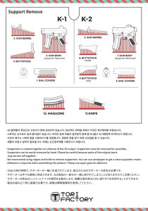 画像2: トリファクトリー[GUN-02]1/12 韓国陸軍 ROK K1A短機関銃＆K2小銃 (2)