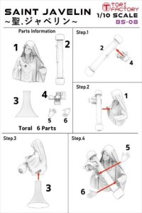 画像2: トリファクトリー[BS-08]1/10 現用 ウクライナ 胸像 聖ジャベリンのイコン (2)