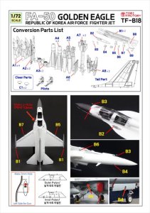 画像2: トリファクトリー[TF-B18]1/72 現用 韓国 FA-50 コンバージョンセット(アカデミー用) (2)