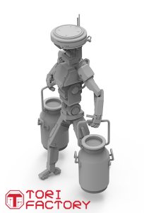 画像4: トリファクトリー[CY-03A]1/35 ロボットワーカー2「カザンロボテックPpT-810」牛乳缶を運ぶ (4)