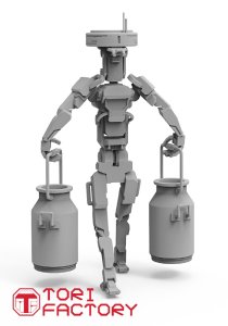 画像3: トリファクトリー[CY-03A]1/35 ロボットワーカー2「カザンロボテックPpT-810」牛乳缶を運ぶ (3)