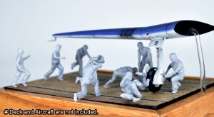 画像8: トリファクトリー[MF-02A]1/48  WWIIアメリカ海軍航空母艦デッキクルー＆パイロットセット「敵機空襲」（10体入り） (8)