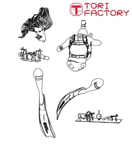 画像15: トリファクトリー[DX-01]1/24 ガールズインアクション デラックスジオラマ 海中散歩 (15)
