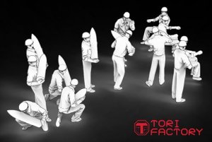 画像6: トリファクトリー[FS-13A]1/350 WWII アメリカ海軍対空砲射撃手セット1 (6)