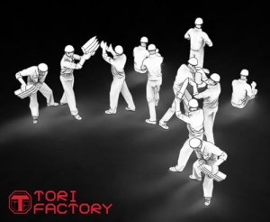 画像6: トリファクトリー[FS-14A]1/350 WWII アメリカ海軍対空砲射撃手セット2 (6)