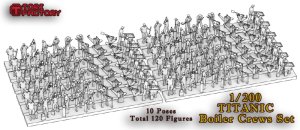 画像2: トリファクトリー[FS-22]1/200 RMS タイタニック 機関室乗組員セット(120体入) (2)