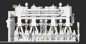 画像9: トリファクトリー[FS-24]1/400 RMS タイタニック 機関室セット (9)