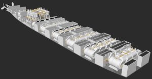 画像15: トリファクトリー[FS-24]1/400 RMS タイタニック 機関室セット (15)
