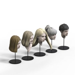 画像3: トリファクトリー[HD-04]1/24 アクセサリー ヘッドシリーズ-4 モダンヘッドセット1(5個ビーノ用クリアパーツ付) (3)