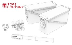 画像13: トリファクトリー[GUN-10]1/12 現用 米 Mk19自動擲弾銃用アクセサリーセット (13)