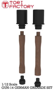 画像12: トリファクトリー[GUN-14]1/12 WWII ドイツ手榴弾セット (12)
