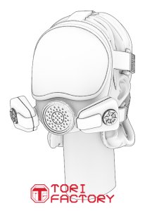 画像14: トリファクトリー[HD-03A]1/35 アクセサリー ヘッドシリーズ3 マスクヘッドセット2 ガスマスク(10個入) (14)