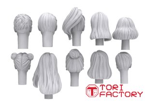 画像5: トリファクトリー[HD-09]1/35 アクセサリー ヘッドシリーズ モダンヘッドセット(10個入り) (5)